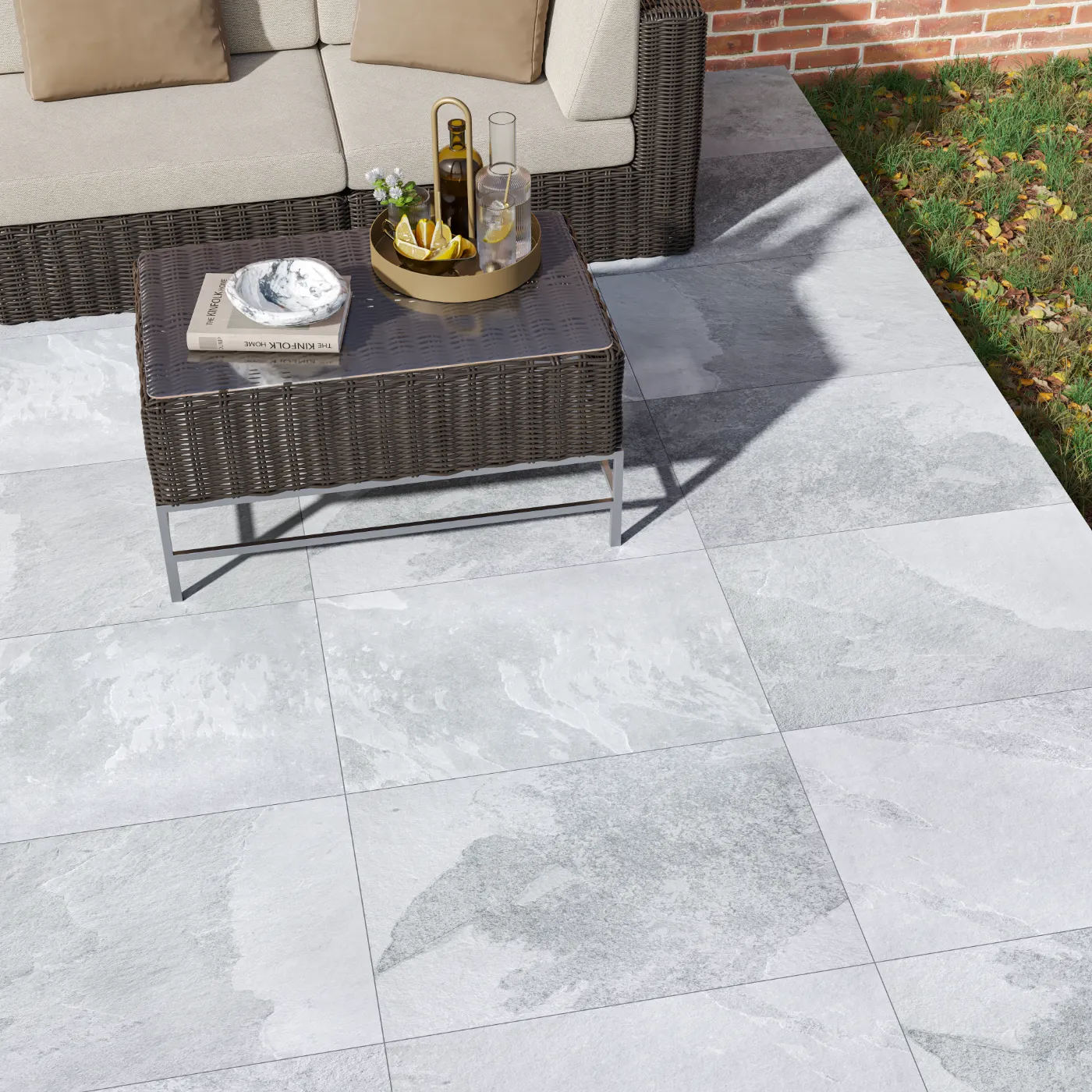 Brazilian Grey Anti Slip Outdoor Porcelain Tile Rectified Edge - Matt Finish 600 x 900 x 20 (1)