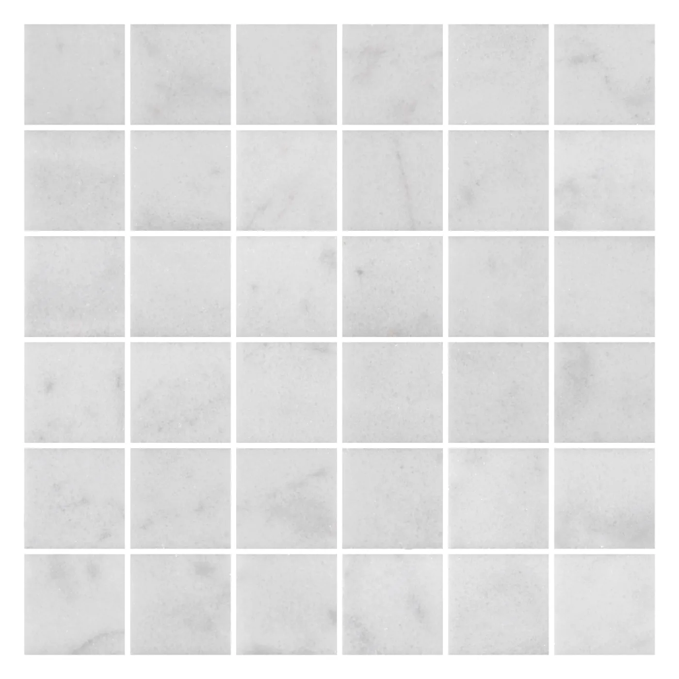 Carrara White Marble Mosaic Tile Honed 48 x 48 (2)