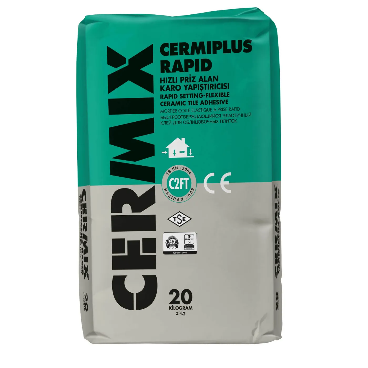 Cermix Cermiplus Flexible Rapid Set Tile Adhesive White  - 20Kg 20 Kg (1)