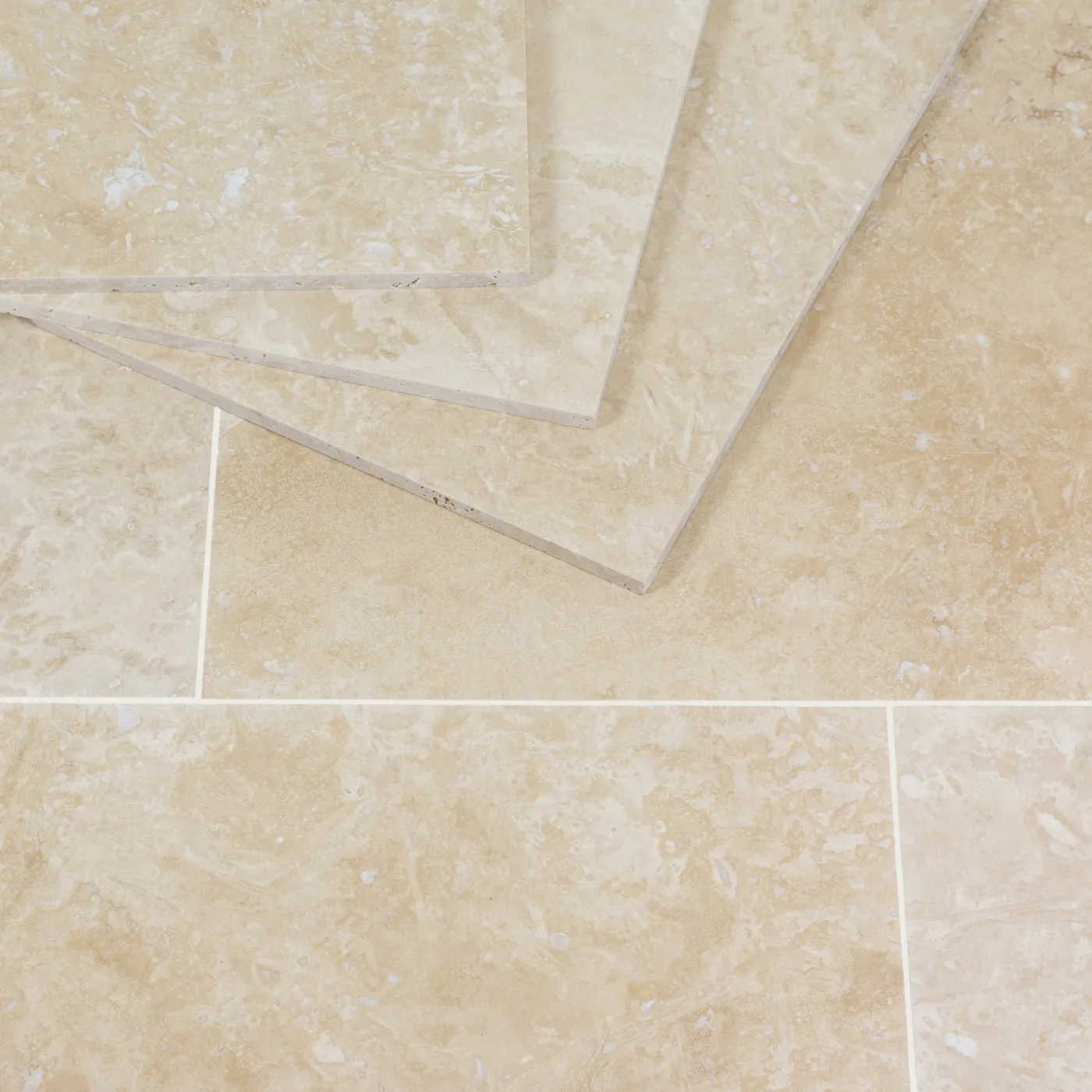 Lydia Classico Travertine Tile Honed & Filled 406 x 406 x 12 (2)