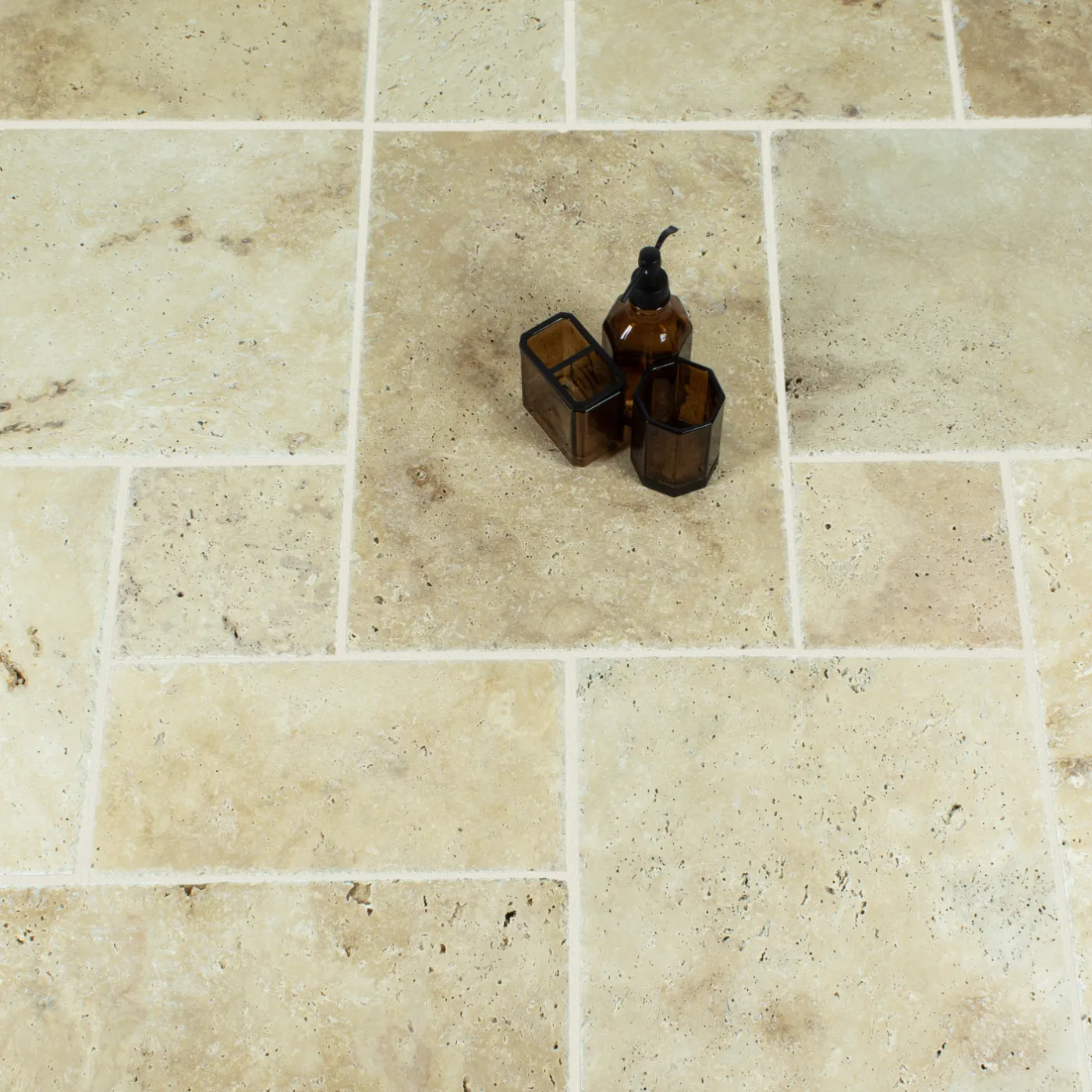 Lydia Kremna Travertine Tile Brushed & Chiselled Edge Opus Franco x 12 (1)