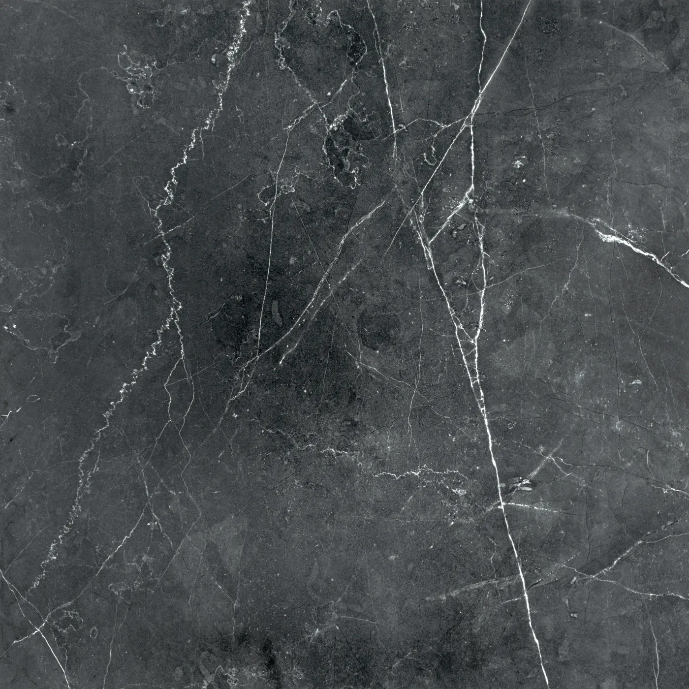 Nero Venato Porcelain Tile Rectified Edge - Honed Finish 600 x 600 x 9 (2)