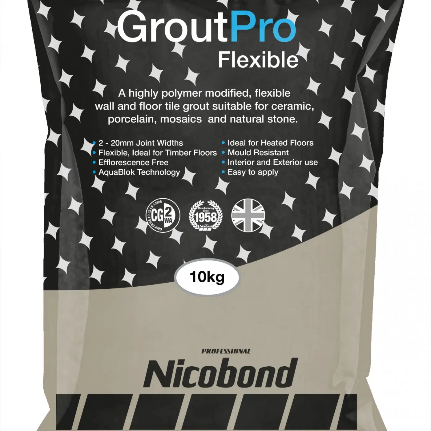  Nicobond Pro Flexible Tile Grout  2.5Kg Beige (0)