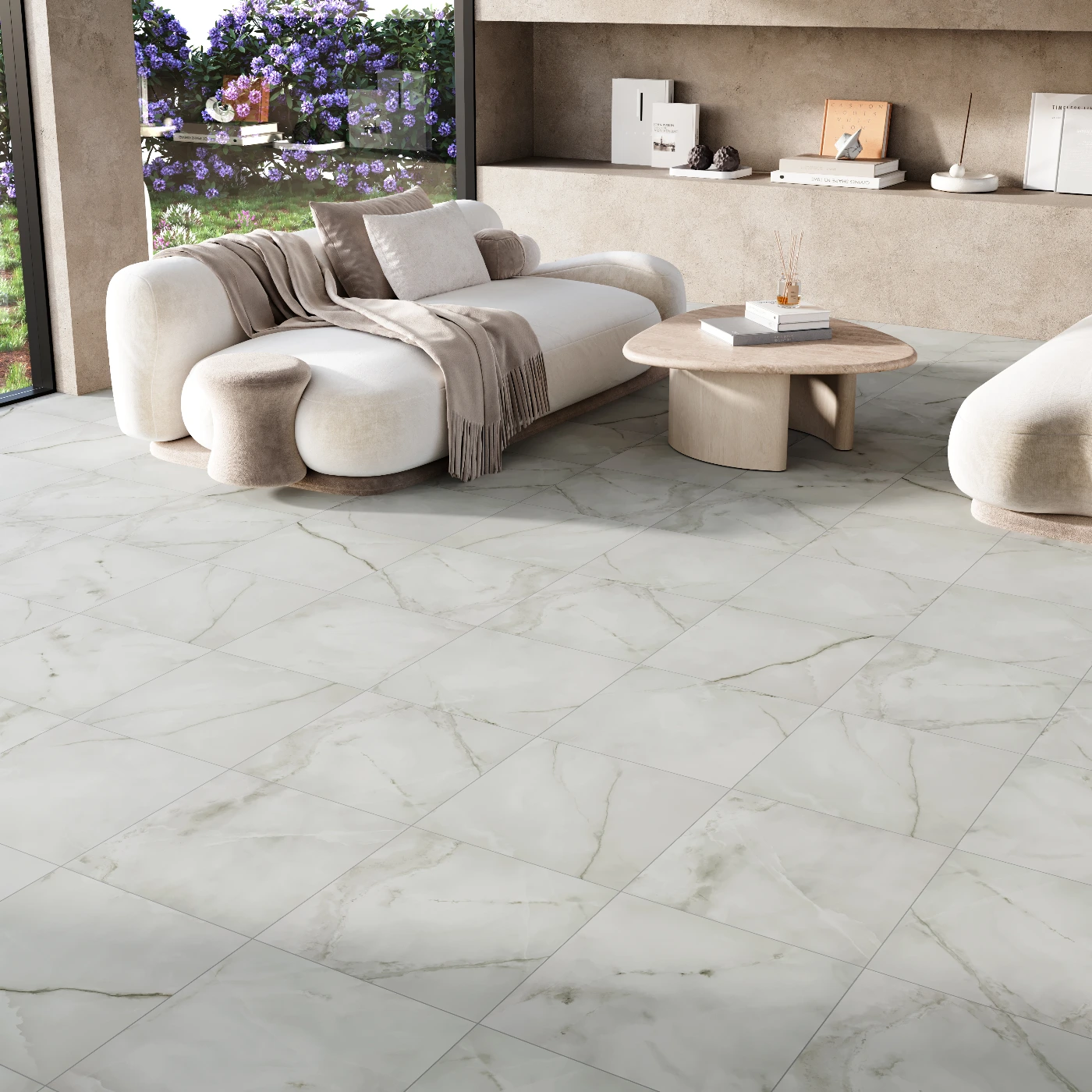 Onyx Nuvolato Porcelain Tile - Rectified Edge - Honed Finish