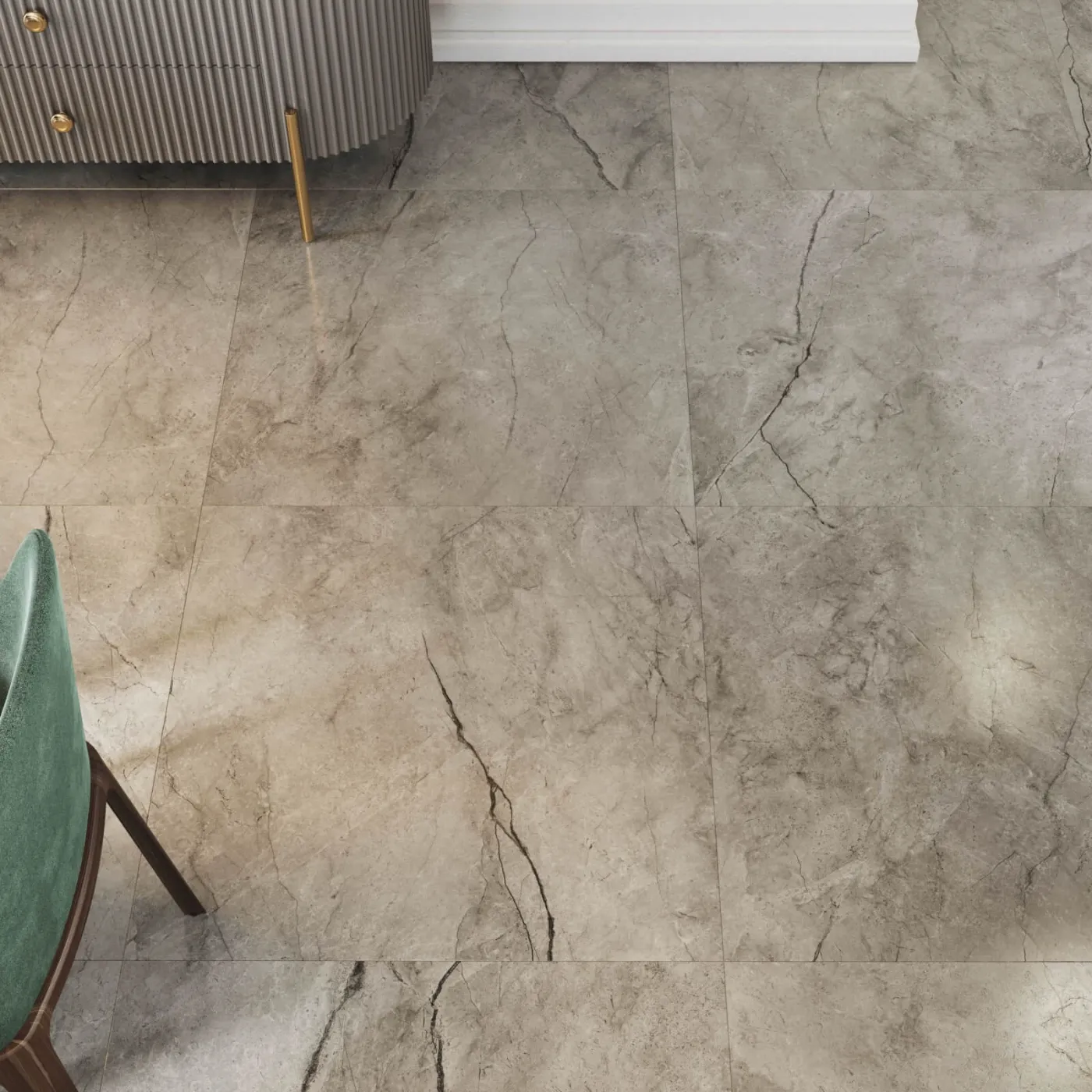 Paradiso Argento Porcelain Tile Rectified Edge - Matt Finish 600 x 600 x 9 (1)