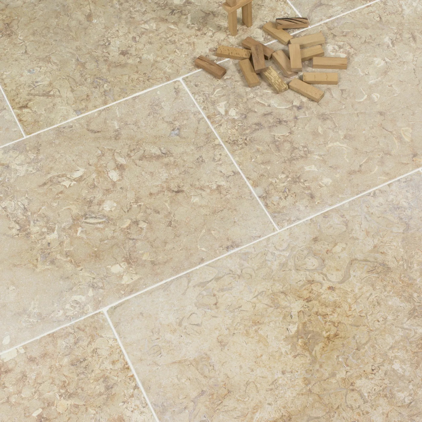 Salem Gold Limestone Tile Tumbled Edge 400 x 600 x 12 (1)