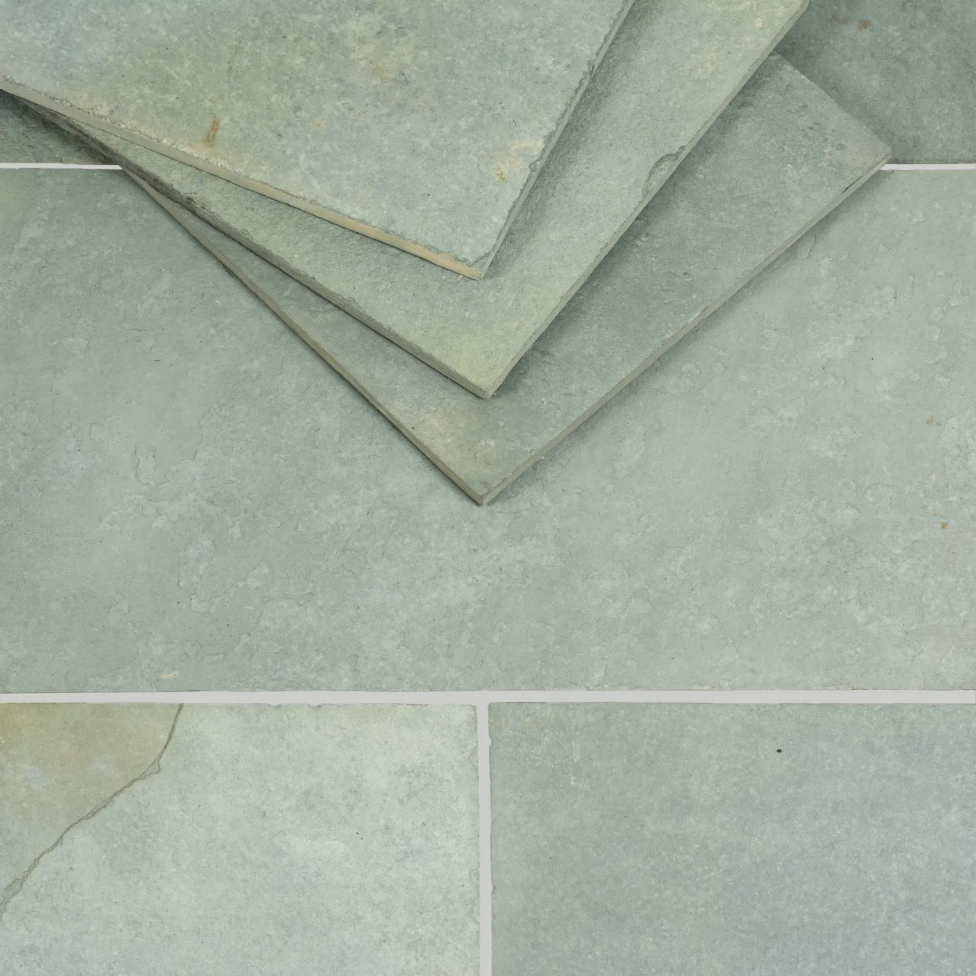 Woodland Green Slate Tile Riven Surface 300 x 300 x 10 (2)